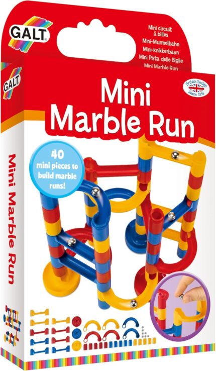 Galt, Mini Marble Run, Marble Run Construction Kit, Ages 5 Years Plus